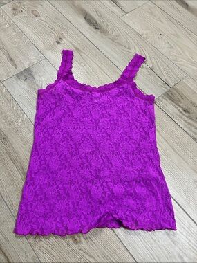 Hanky Panky Magenta Lace Tank